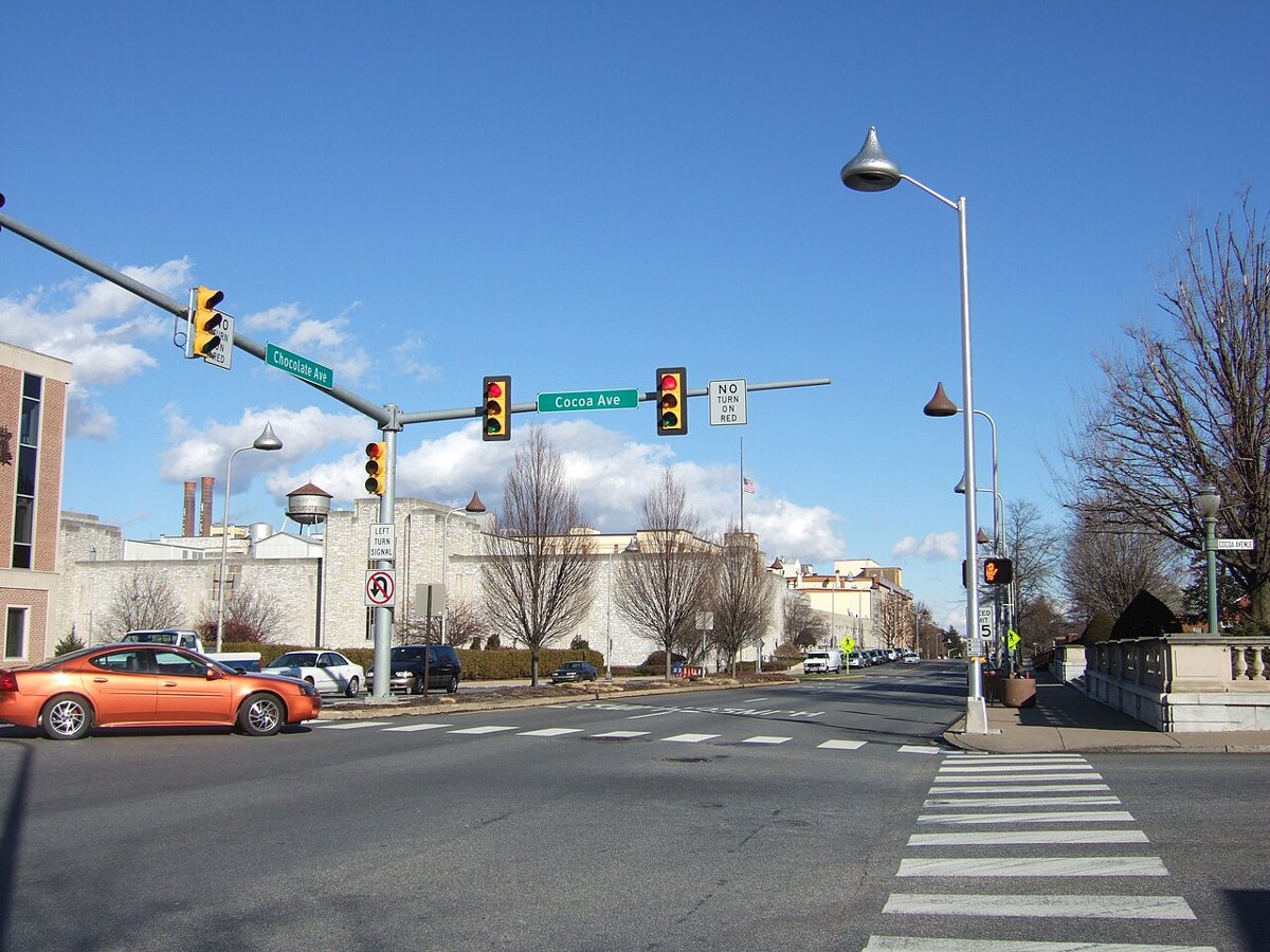 downtown Hershey Pennsylvania near the chocolate factory
