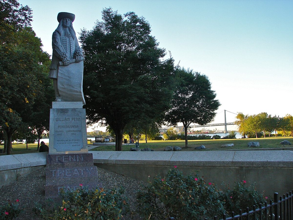 a riverside view of the Delaware River from Penn Treaty Park in Fishtown