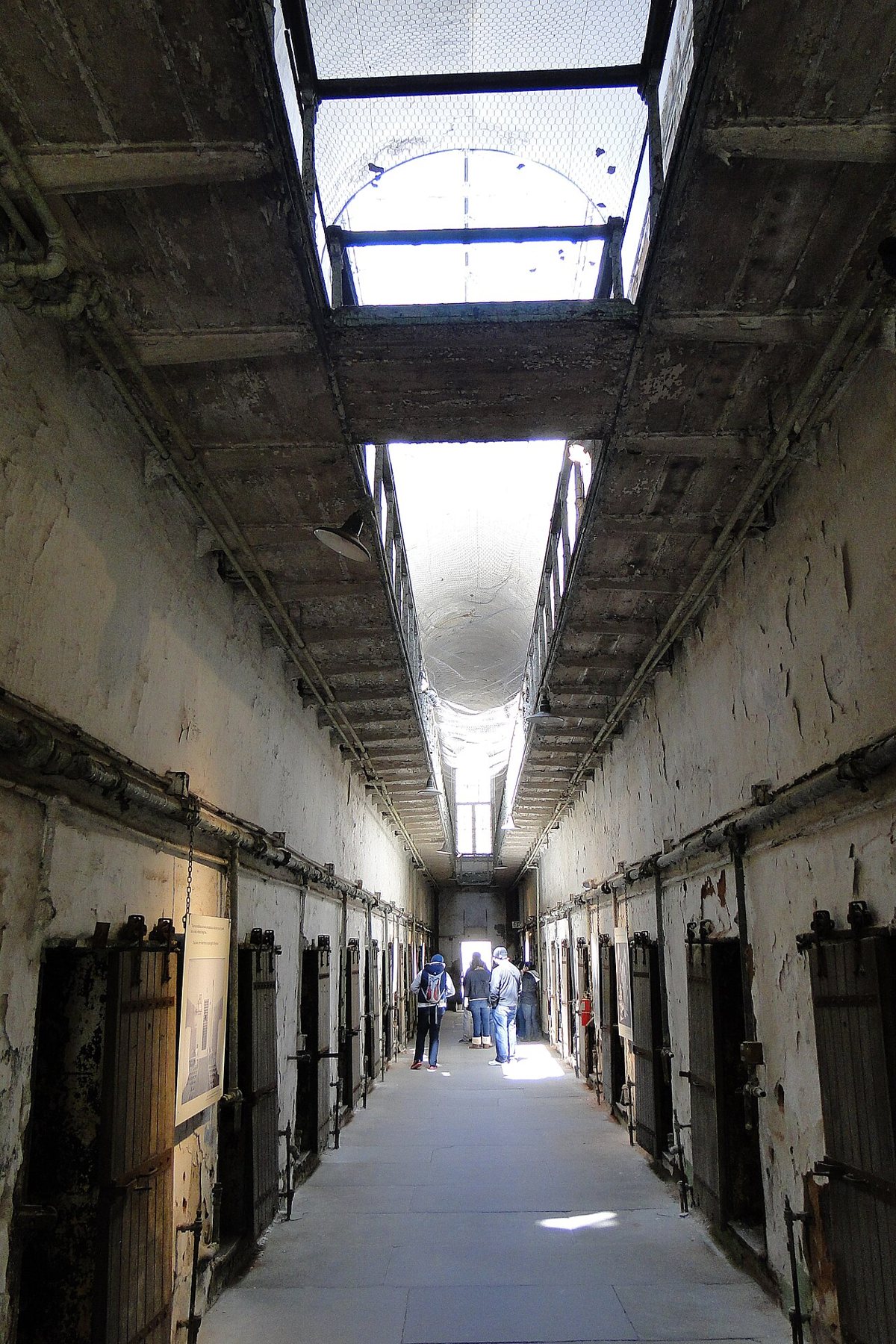 Eastern State Penitentiary cellblock corridor